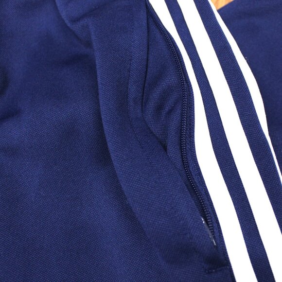 ADIDAS CLIMACOOL Mens POLYESTER ATHLETIC PANTS NAVY & WHITE Sz LARGE, L - Picture 2 of 6